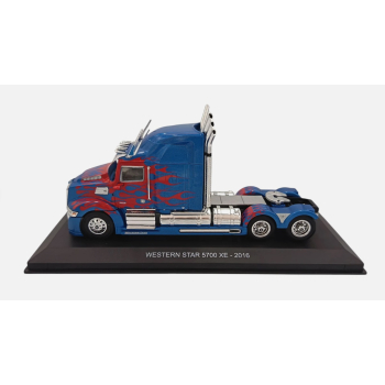 Western Star 5700 EX 2011 blue/red - skala 1:43 - Hachette